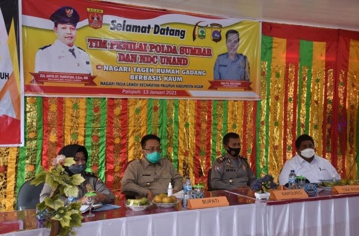 Nagari Pasia Laweh Kecamatan Palupuah Kabupaten Agam ditunjuk sebagai Nagari Tageh Rumah Gadang di wilayah hukum Polres Bukittinggi