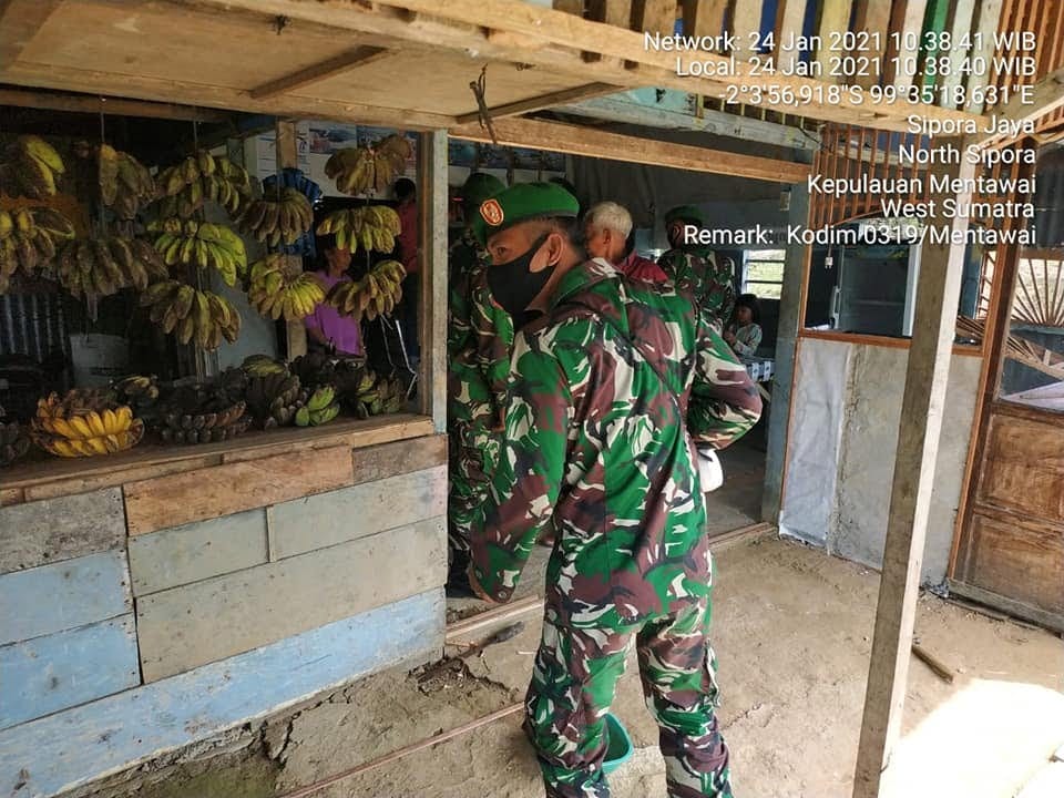 anggota kodim lakukan patroli penerpan protokol