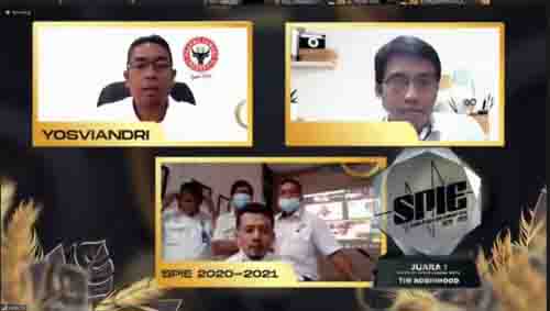 Semen Padang Umumkan Pemenang SPIE 2019-2020, Analisa Benefit Capai Rp 46,1 Miliar 1 PENGUMUMAN PEMENANG —Acara penganugerahan SPIE tahun 2019-2020 yang digelar secara virtual, Rabu (24/2) dan diikuti oleh Direktur Utama PT Semen Padang Yosviandri.