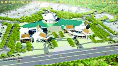 Gedung DPRD segera Dibangun, Ditargetkan Selesai 2024 1 MAKET GEDUNG— Inilah bentuk maket gedung DPRD yang direncanakan dibangun di Aiapacah.