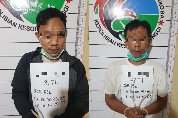 PENGEDAR— Dua pengedar sabu di Agam diamankan Polres Agam dalam semalam.