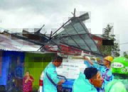 Badai Mengamuk di Banuhampu, 5 Rumah Rusak Parah