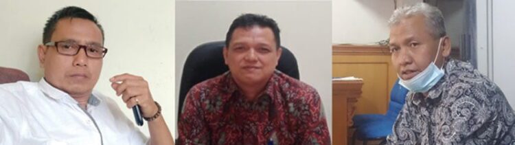 Sudahri Terpilih jadi Ketua Perwanaliko 1 PEMBICARAAN—Sudahri dan dua pengurus perwanaliko terlibat pembicaraan.