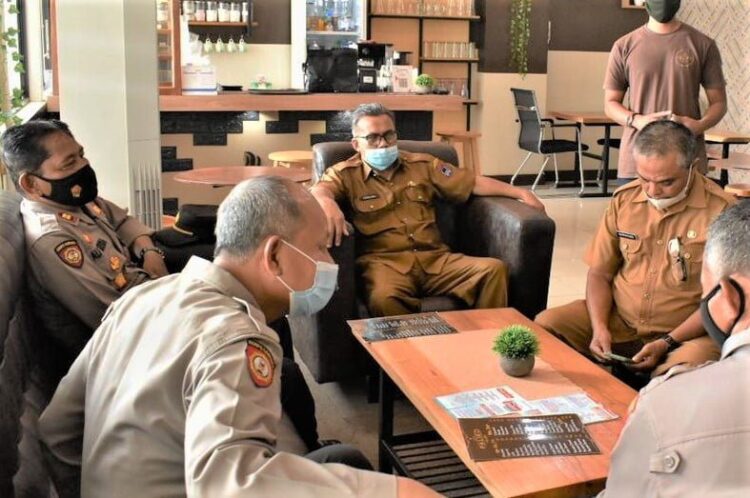 KUNJUNGAN—MPP Balai Kota Payakumbuh juga dapat kunjungan dari rombongan Polres Padang Pariaman.