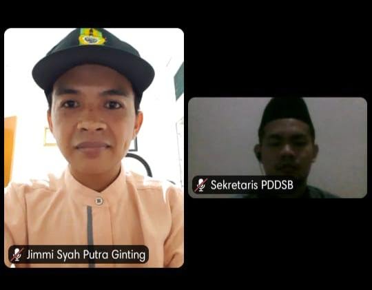 Ketua PDDII Solsel Jimmi Syah Putra Ginting dan Sekretraris Dewan Dakwah  Sumbar  Mazwar Mas’ud.