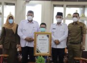 Buat Video Edukasi Prokes Covid-19, Wako Ganjar Rasyid Efendi Penghargaan