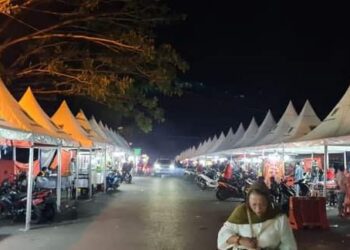Fasilitasi Pedagang di Ramadhan 1442 H, Pemko Pasang Puluhan Tenda Kuliner