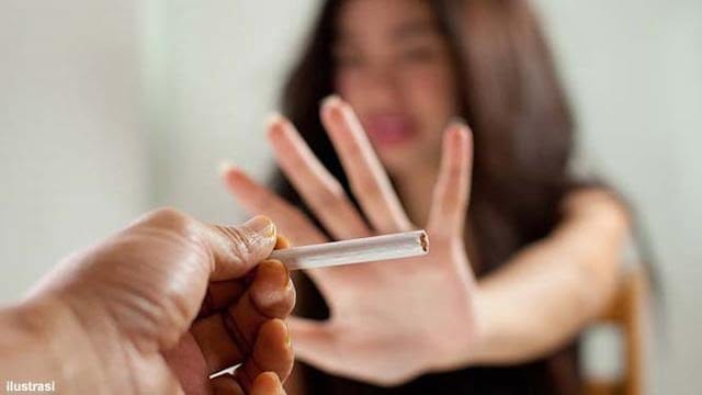 ilustrasi tolak rokok...