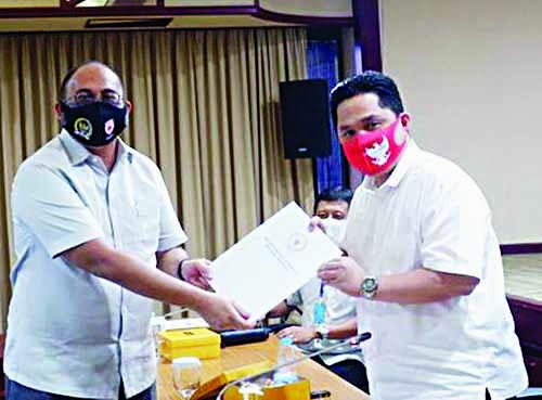 ANGGOTA DPR RI Andre Rosiade bersama Menteri BUMN Erick Thohir, beberapa waktu lalu.