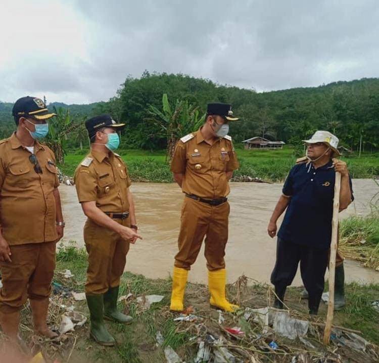 Padang Sibusuk Butuh Normalisasi Batang Lasi, Panen Gagal, Sawah Sering Terendam 1 TINJAU--Bupati Benny Dwifa Yuswir dan Wabup Iraddatillah meninjau lahan pertanian masyarakat Nagari Padang Sibusuak, Kecamatan Kupitan.