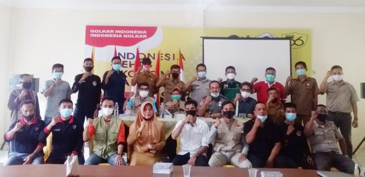 Forum Pengurangan Resiko Bencana ( F- PRB) Pesisir Selatan dan Kelompok Siaga Bencana ( KSB) Pesisir Selatan diberikan pelatihan dan pembinaan tentang mitigasi bencana.