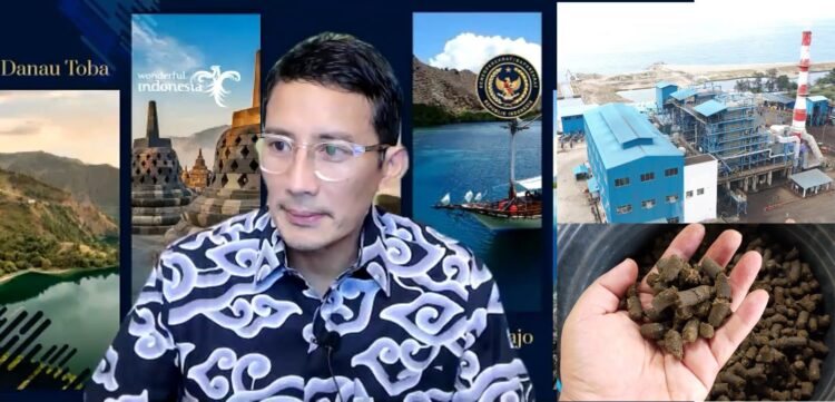 Menteri Pariwisata dan Ekonomi Kreatif Sandiaga Uno mengapresiasi program co-firing PLN yang memanfaatkan hasil olahan sampah biomassa (pelet) menjadi bahan bakar pembangkit listrik tenaga uap (PLTU) Ropa di Ende, Nusa Tenggara Timur (NTT).