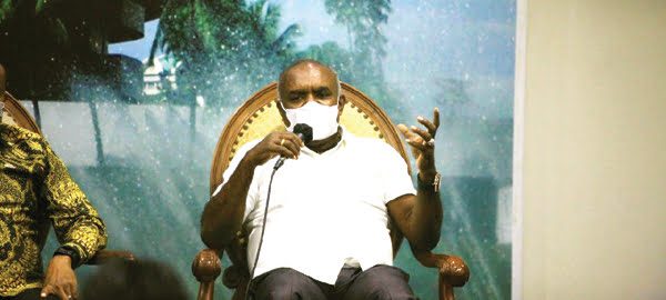 Bupati Merauke Romanus Mbaraka saat Dialog Kenegaraan yang digelar DPD RI bertajuk RUU Otsus Papua Apakah Menyejahterakan Rakyat di kompleks parlemen Jakarta Rabu 9 6. Copy