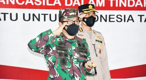 Peringati Hari Pancasila Secara Virtual dengan Presiden 1 Komandan Lantamal II, Laksamana Pertama TNI Hargianto, S.E., M.M., M. Si (Han)