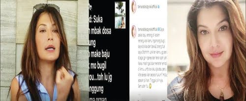 Tamara Bleszynski Geram Posenya Pakai Baju Renang 1 Artis Tamara Bleszynski dibuat kesal oleh warganet yang berkomentar nyinyir soal penampilannya memakai baju renang.