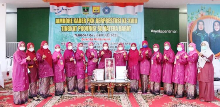 TP PKK Kota Pariaman ditetapkan sebagai pemenang lomba jambore kader PKK Tingkat Propinsi Sumatra Barat dalam lomba jambore kader PKK tingkat Provinsi Sumatera Barat  ke-XVIII tahun 2021.