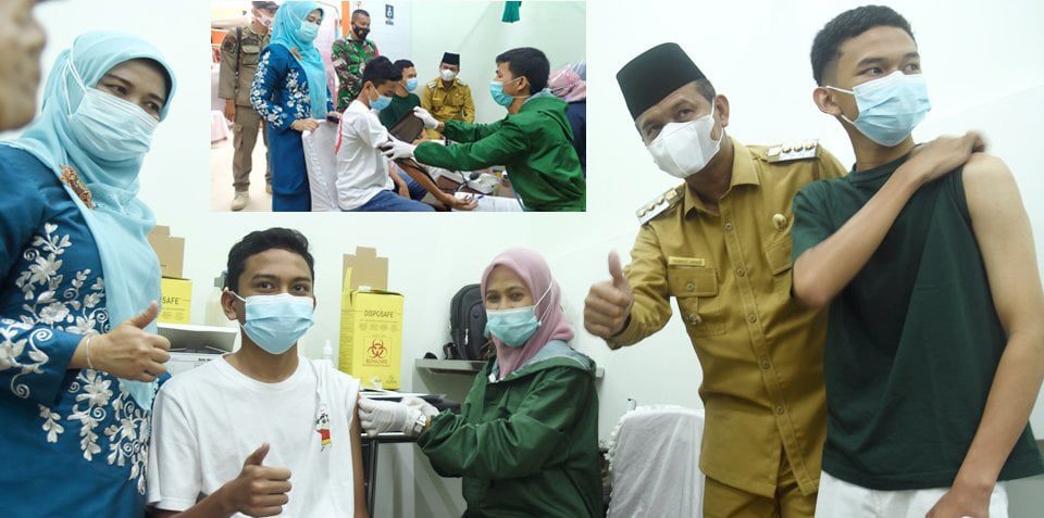 anak wako vaksinasiAnak Wal11ikota Lakukan Vaksinasi