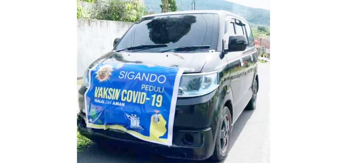 warga masilitasi mobil antar jemput peserta vaks11in bagi masyarakat Kelurahan Sigando