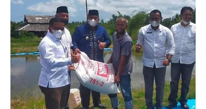 Bupati Padangpariaman Suhatri Bur Tebarkan Bibit Ikan Air Tawar 1 Bupati Padangpariaman Suhatri Bur , kemarin, menyerahkan bantuan sarana budidaya ikan air tawar (benih ikan dan pakan) kepada masyarakat budidaya ikan air tawar.