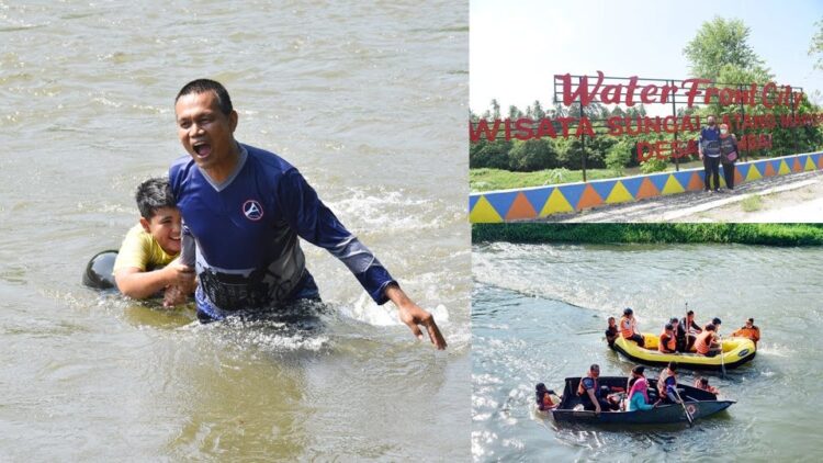 NIKMATII—Wako nikmati objek wisata.