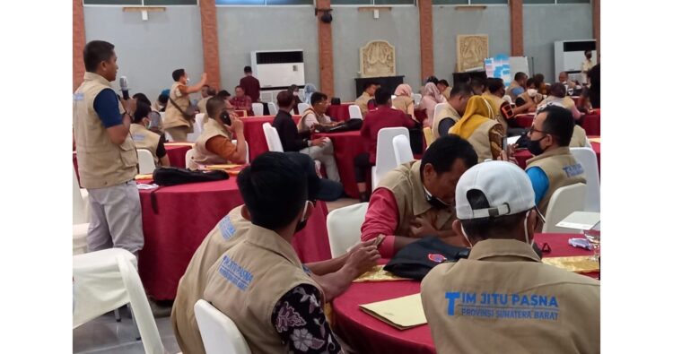 BIMTEK JITU PASNA—Sebanyak 120 peserta ikuti Bimtek Jitu Pasna Provinsi Sumbar Angkatan III Provinsi Sumbar di Kota Padang.