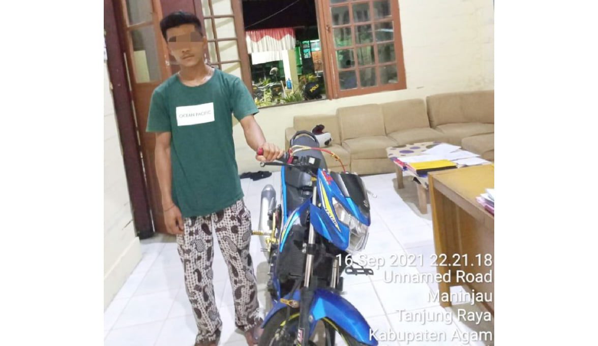 Polsek Tanjung Raya Ringkus Pelaku Curanmor di Nagari Koto Malintang