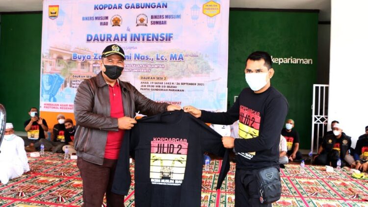 Wakil Wali Kota Pariaman Mardison Mahyuddin melalui kopi darat (kopdar) gabungan antara Biker’s Sumbar dan Riau, wisata religi di Kota Pariaman langsung terpromosikan.