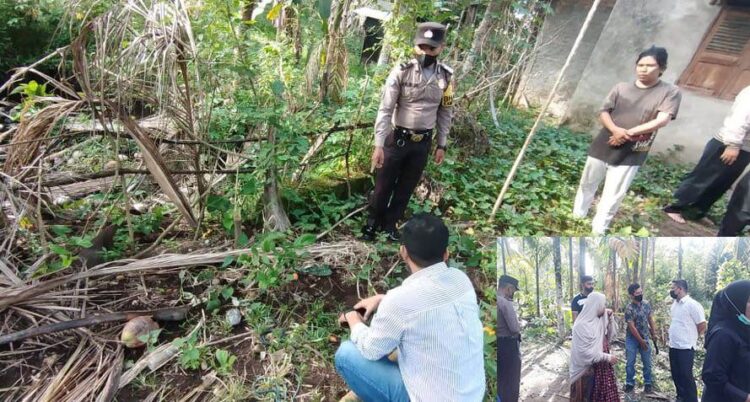 Paman Tewas Dianiaya Kemenakan di Kota Pariaman, Ditemukan Tangan Terikat, Terbaring di Tanah, Kening Memar, Kepala Berdarah 1 OLAH TKP— Anggota Polsek Pariaman melakukan olah TKP kasus penganiayaan berujung maut yang dilakukan oleh kemenakan terhadap pamannya.