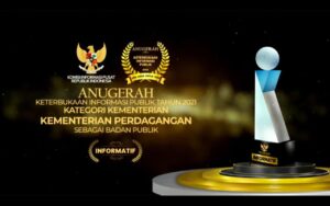 Wujudkan Keterbukaan Informasi Publik, KIP Anugerahkan Kemendag Sebagai “Badan Publik Informatif” 2021 3 B28B9191 16A8 4B65 8851 B95B00A9E3A9