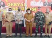 Bupati Agam Tinjau Vaksinasi Massal Lapangan Kantin, Vaksin  Ditargetkan Sebanyak 5.000 Dosis