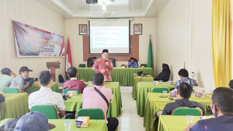 Sosialisasi Kerukunan di gelar oleh Forum Kerukunan Umat Beragama (FKUB) Kota Sawahlunto  kepada 37 orang ketua pengurus karang taruna desa/kelurahan se-Kota Sawahlunto, Kamis (28/10).