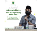 Penanganan Covid Terbaik di Sumbar, Padangpanjang Masuk Kategori PPKM Level 1 Pertama