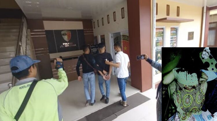 BUNUH ISTRI— Pelaku berinisial A (28) diamankan di Mapolres Bukittinggi usai menyerahkan diri ke salah satu Polsek di Tanahdatar.