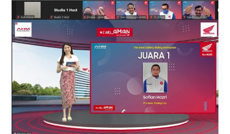 AHM Umumkan Pemenang Lomba Instruktur Safety Riding 2021 1 PEMENANG LOMBA-Sofian Hazri dari PT Indako Trading Coy berhasil menjadi Instruktur Safety Riding Honda Terbaik pada ajang Astra Honda Virtual Safety Riding Instructors Competition 2021.