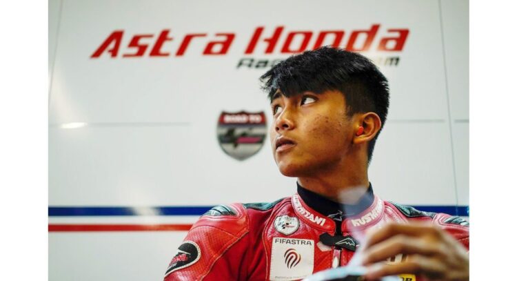 KELAS DUNIA-Mario Suryo Aji, pebalap asal Indonesia yang bakal mengikuti balapan di ajang balap kelas dunia Grand Prix Moto3 2021.