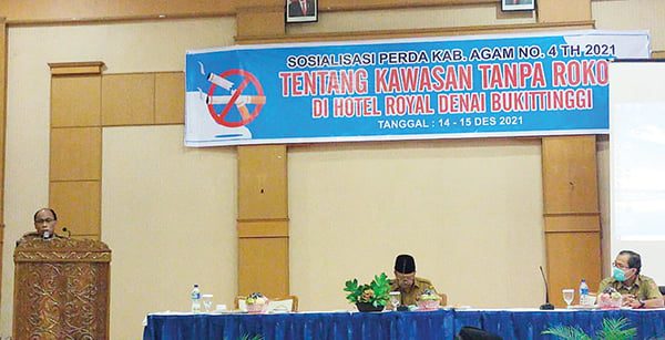 DUKUNG— Bupati Agam Andri Warman sangat mendukung dengan lahirnya Perda KTR.