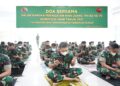 Peringatan Hari Juang ke-76, Danrem 032 Minta Prajurit TNI AD Jaga Kesehatan di Tengah Pandemi