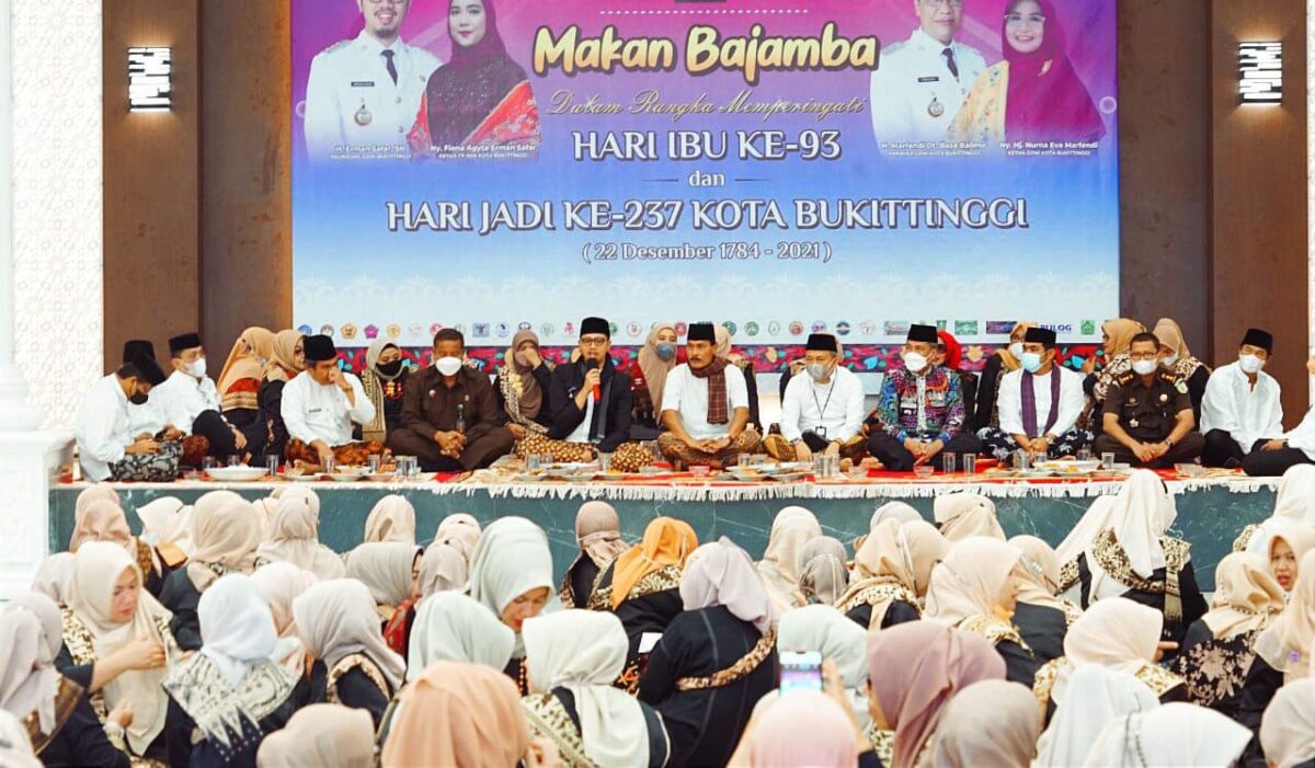 GOW Bukittinggi Gelar Makan Bajamba Memeriahkan HJK Bukittinggi Ke