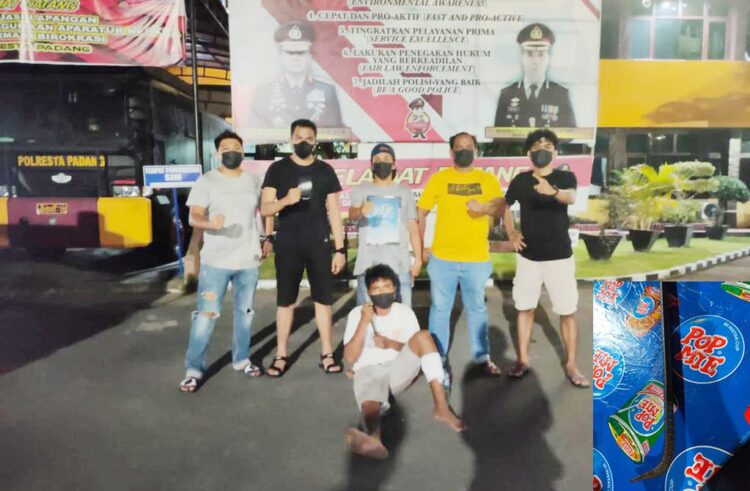 PENCURI MESIN AC— Yolanda Ciko Kurnia (32) ditangkap Tim Klewang Satrekrim Polresta Padang atas kasus pencurian AC di Kantor Balai pelatihan Transmigrasi.