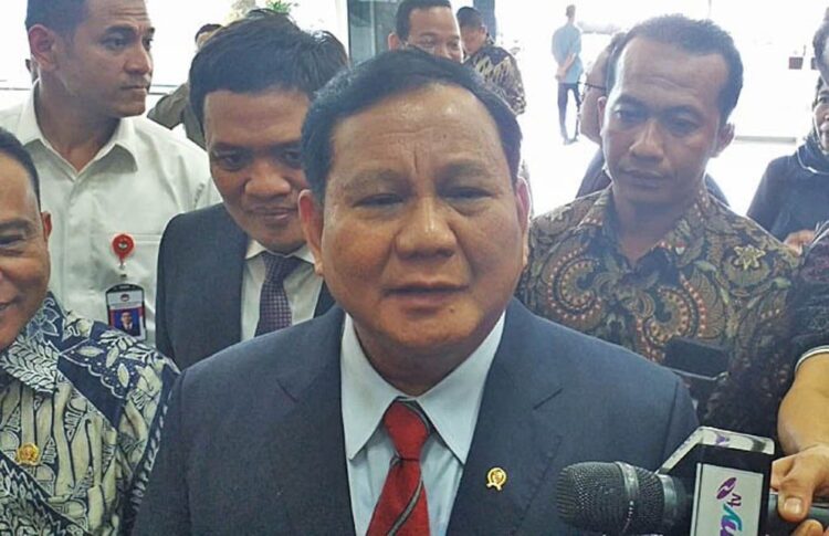 Menteri Pertahanan (Menhan) Prabowo Subianto