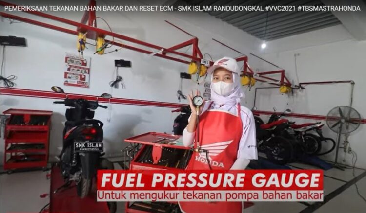 VIDEO CHALLENGE-Siswa SMK tengah mengikuti  Vocational Video Challenge yang menjadi bagian dari Festival Vokasi Satu Hati.