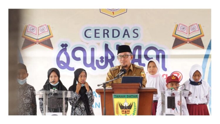 Cerdas Al Qur’an, Animo Siswa di Tanahdatar Tertinggi di Sumatera Barat 1 CERDAS AL QURAN—Bupati Eka Putra puji program Cerdas Al Quran yang digagas Padang TV.