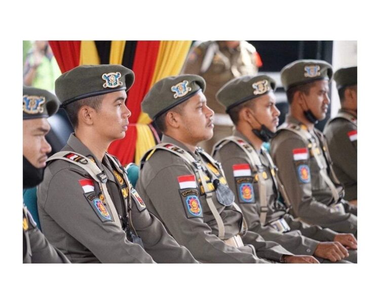 GIAT—Anggota Satpol PP Tanahdatar yang baru ikuti kegiatan.