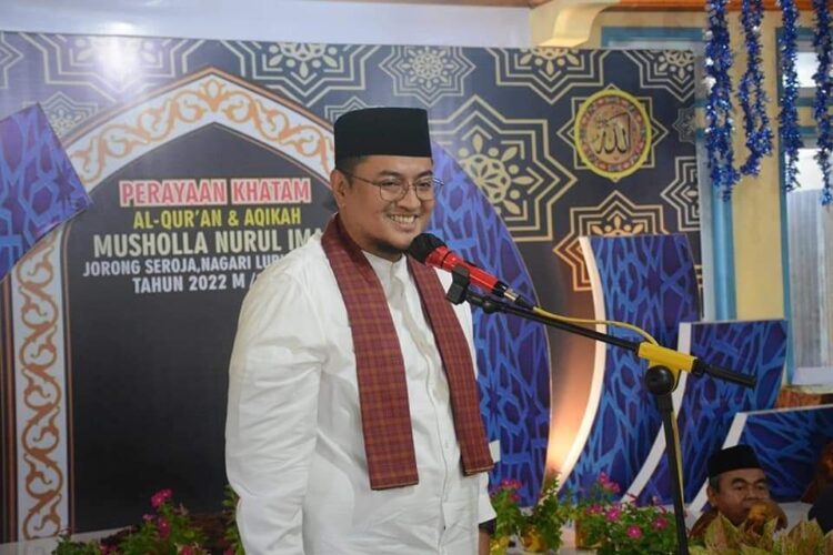 SAMBUTAN—Wabup Richi Aprian berikan sambutan pada kegiatan, kemarin.