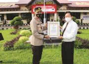 Berdedikasi Tinggi, Kapolres Agam Diganjar Presisi Award
