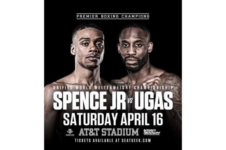 Poster pertarungan antara Errol Spence Jr vs Yordenis Ugas. (TWITTER)