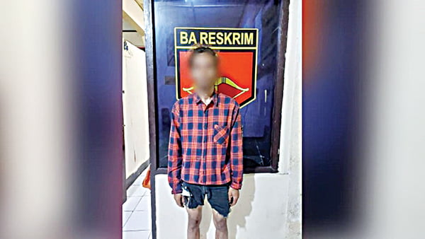 PENCURI MOTOR BPBD— Pelaku KI (35) ditangkap jajaran Satreskrim Polres Solok atas kasus pencurian motor yang dilakukannya enam tahun yang lalu.