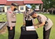 SOTK Baru, Kapolres Sijunjung Lantik Kabag Logistik