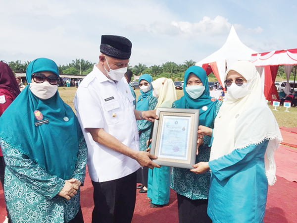 TP PKK Kabupaten Agam raih terbaik harapan I pada lomba Kelompok Dasawisma Berpreatasi Tingkat Sumbar 2022.