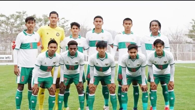 KALAH TELAK— Timnas Indonesia U-19 dipaksa mengakui kekalahan telak 1-5 dari Korea Selatan pada laga uji coba kedua di Stadion DGB Daegu Bank Park.